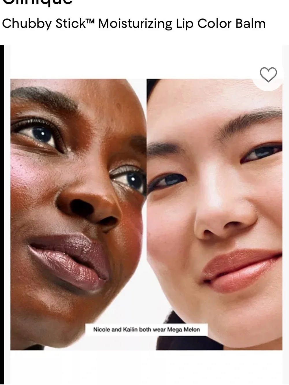 NWT: Clinique Chubby Stick Moisturizing Lip Balm (Mega Melon)